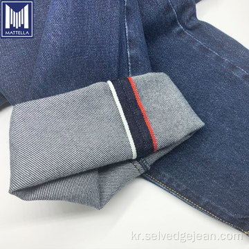 12oz 면화 라이크라 스트레치 Selvage Denim Jeans를 씻으십시오